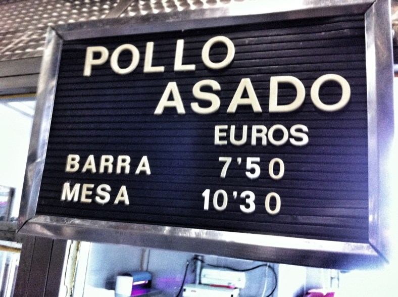 Precios de los pollos