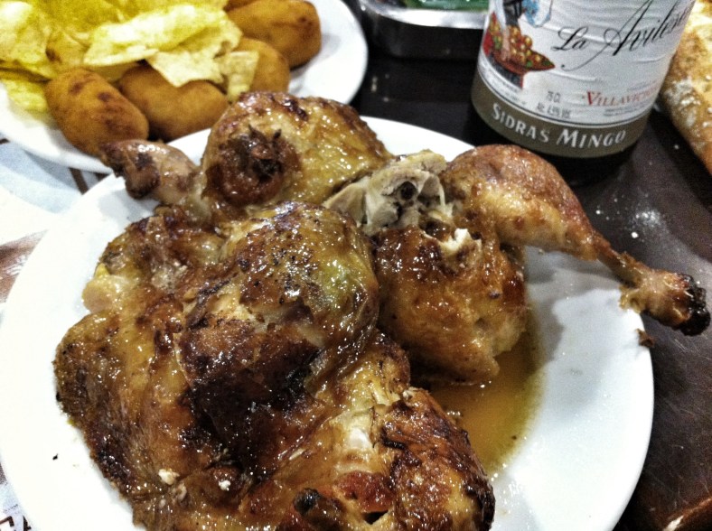 Pollo asado con historia