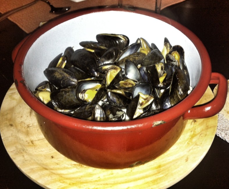Mejillones al vapor