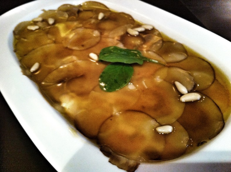 Carpaccio de portobello