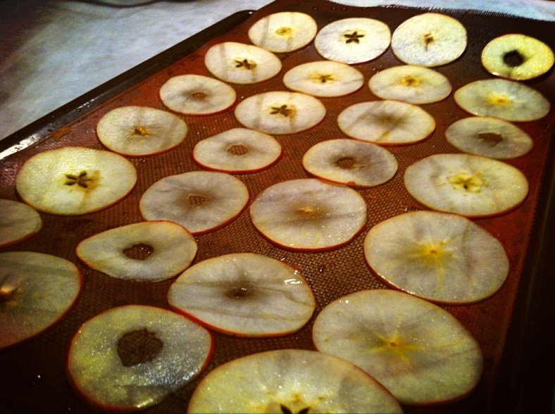 Manzanas con almíbar