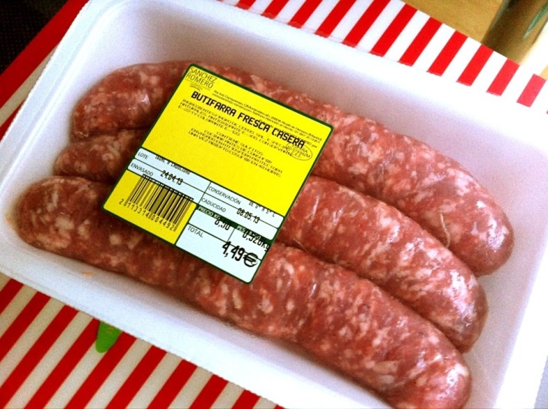 Butifarra fresca para la salsa