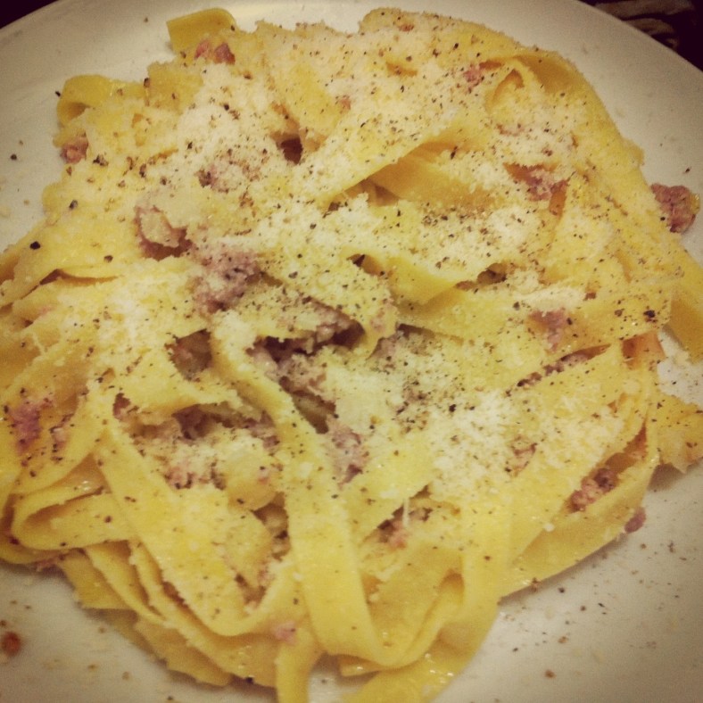 Pasta lista para comer