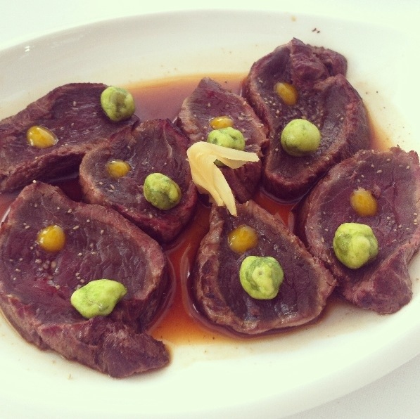 Carpaccio de avestruz