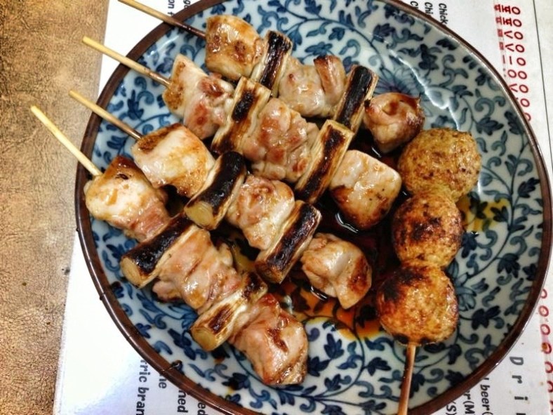 Brochetas yakitori