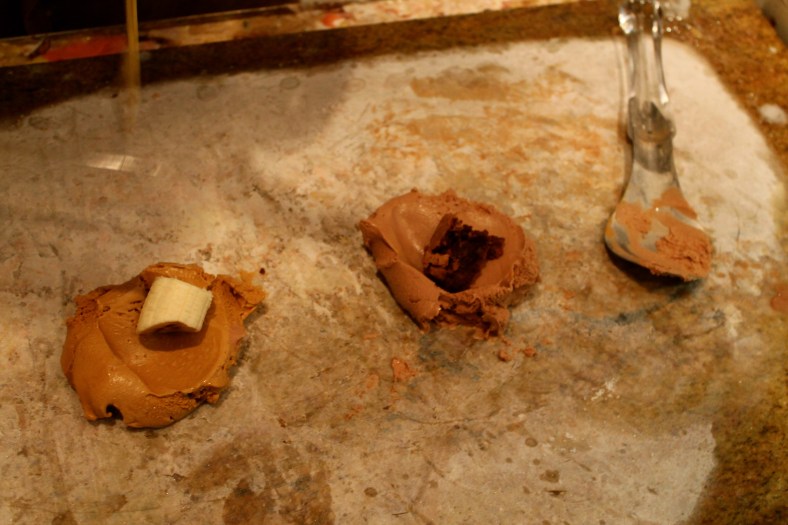 La famosa placa de granito a -20ºC