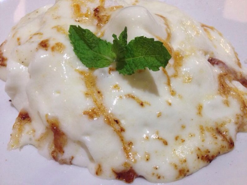 Espuma de crema catalana