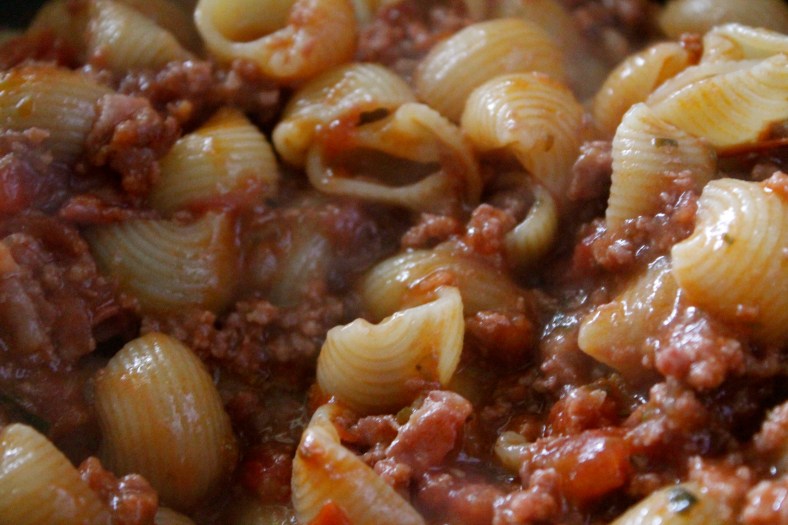 Importante juntar la pasta con la salsa