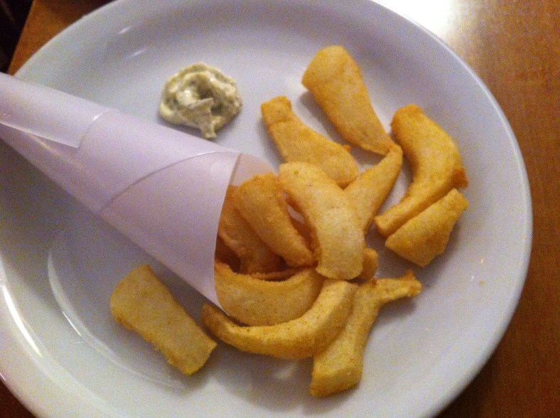 Cucurucho de choco frito