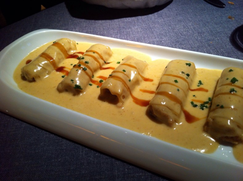 Los canelones fue la elección de Coco