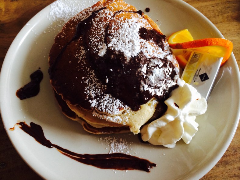 Tortitas con chocolate 