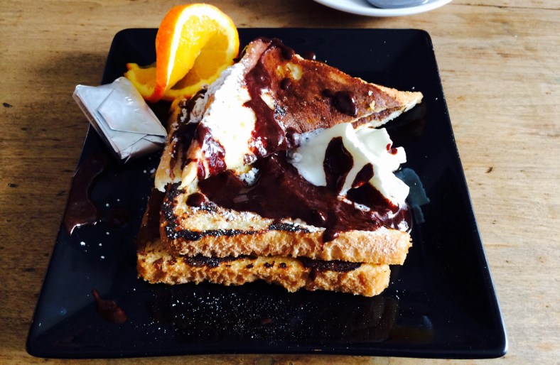 French toast con chocolate