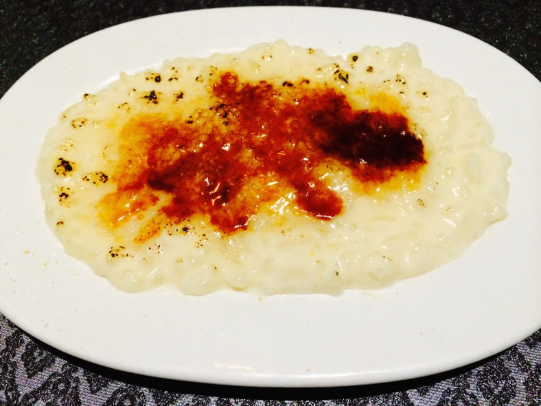 Arroz con leche requemado