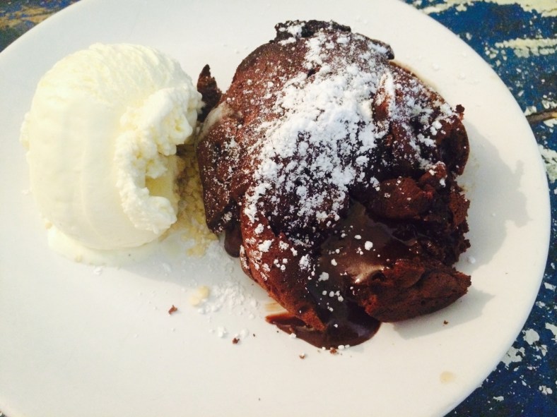 Volcán de chocolate