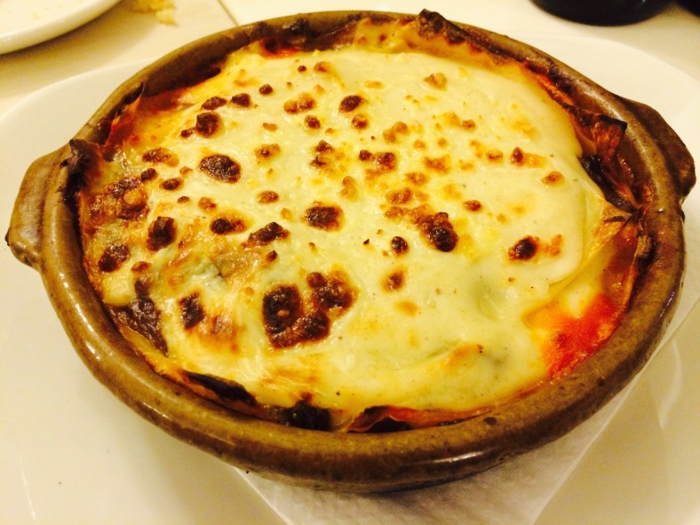 Lasaña de rabo de toro