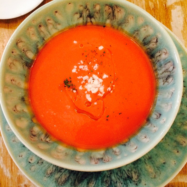 Salmorejo de papaya