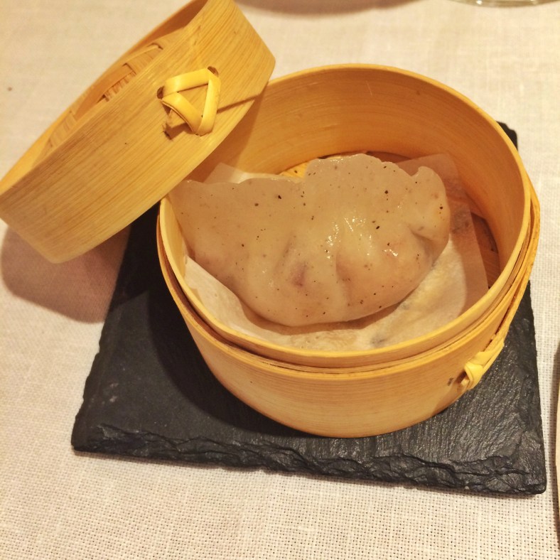 Dim sum de carbonara