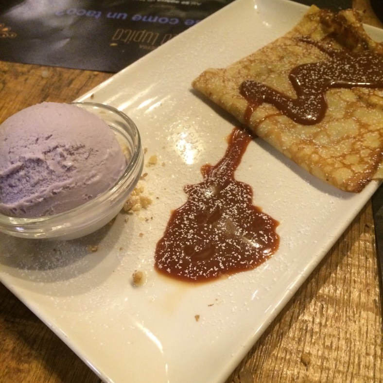 Crepe de dulce de leche