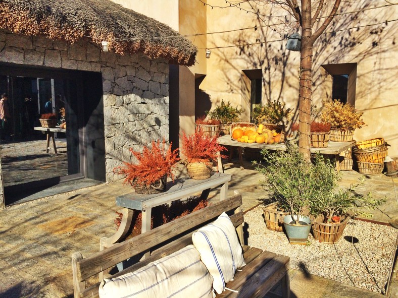 La entrada al restaurante