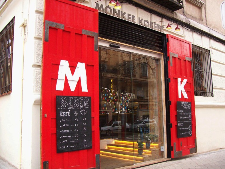 La fachada principal de Monkee Koffee