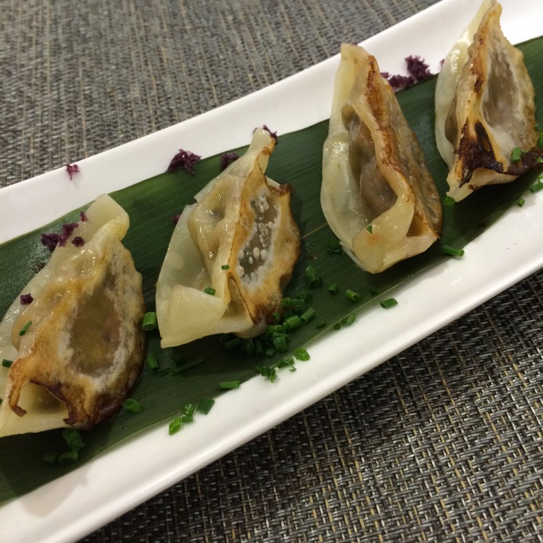 Gyozas de rabo de wagyu y las de carrillera de cerdo