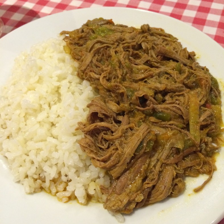 Ropa vieja con arroz