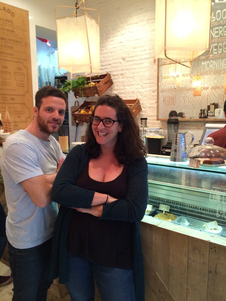 Totti y Carmelo, uno de los dueños de Mistura