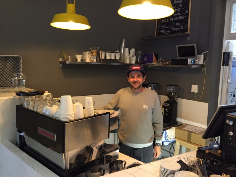 Guillermo Lasalle, dueño de Coffee and Kicks