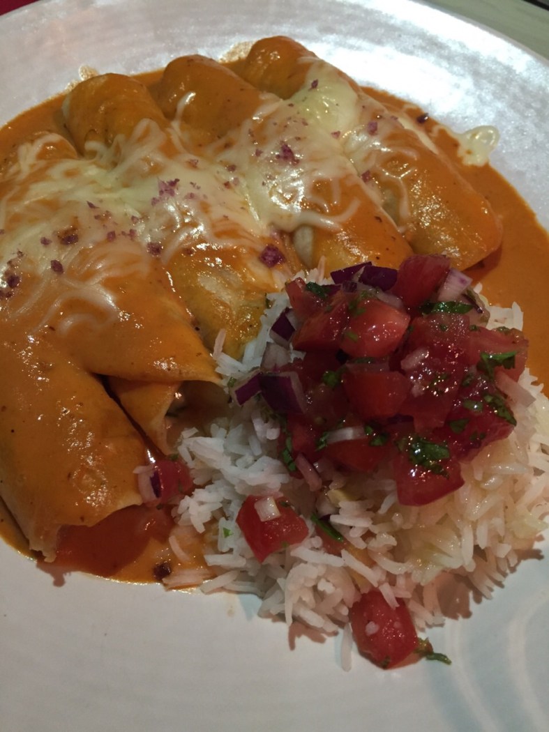 Enchiladas de gambas