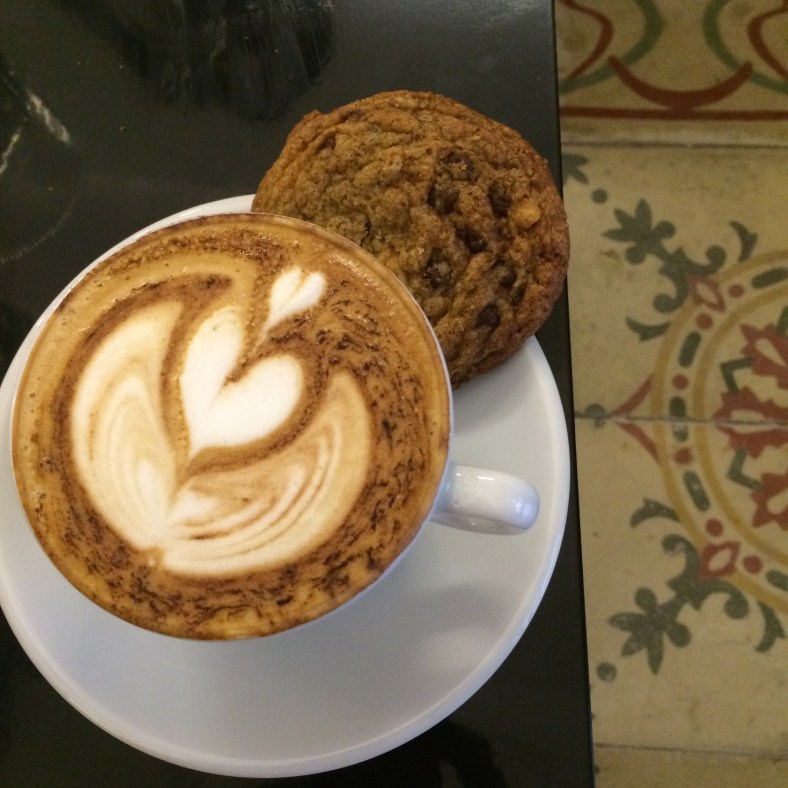 Café con cookie, una merienda perfecta