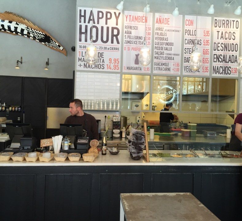 Una carta bien grande y visual para que a los clientes no les cueste elegir