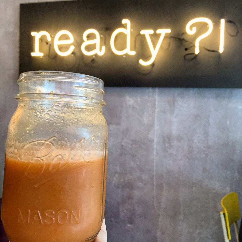 En Ready?! tienen una buena carta de zumos recién exprimidos